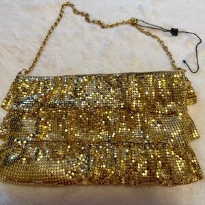 BCBGMaxAzria Gold Chain Purse